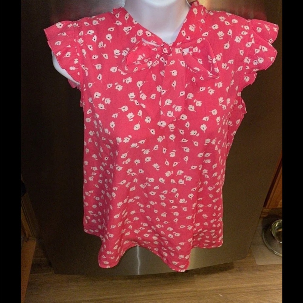 Pink Floral Women's Blouse - Picture 2 of 12